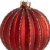 Intratuin Weihnachtskugel Cassie rot D 8 cm