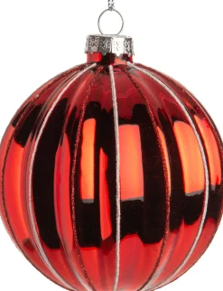 Intratuin Weihnachtskugel Cate rot D 8 cm