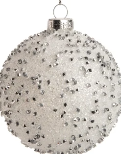 Intratuin Weihnachtskugel Daye weiß D 8 cm