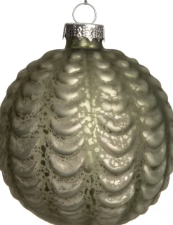 Intratuin Weihnachtskugel Darla grün D 8 cm