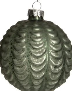 Intratuin Weihnachtskugel Darla grün D 8 cm