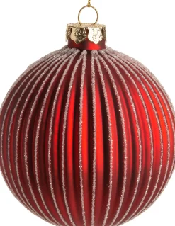 Intratuin Weihnachtskugel Dyna rot D 8 cm