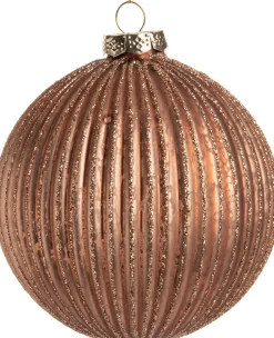 Intratuin Weihnachtskugel Debra kupfer D 10 cm