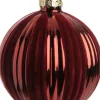 Intratuin Weihnachtskugel Everly dunkelrot D 8 cm