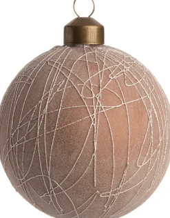 Intratuin Weihnachtskugel Emily braun D 8 cm