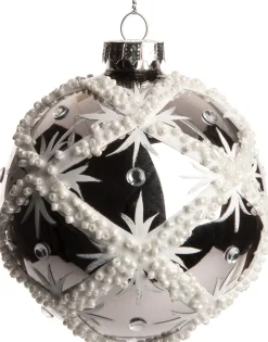 Intratuin Weihnachtskugel Fanni silber D 8 cm