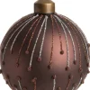 Intratuin Weihnachtskugel Hailey dunkelbraun D 8 cm