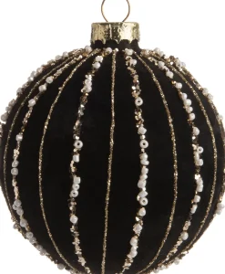 Intratuin Weihnachtskugel Inola dunkelblau D 8 cm