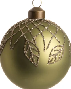 Intratuin Weihnachtskugel Jade grün D 8 cm