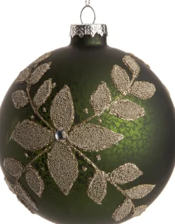 Intratuin Weihnachtskugel Judie grün D 10 cm