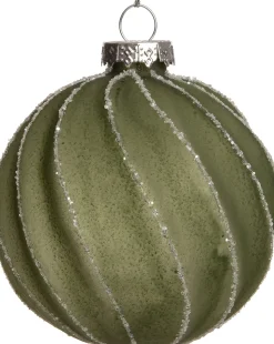 Intratuin Weihnachtskugel Jax grün D 8 cm