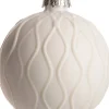 Intratuin Weihnachtskugel krul Viana weiß D 8 cm