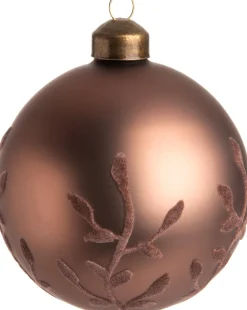 Intratuin Weihnachtskugel Kylie braun D 8 cm