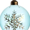 Intratuin Weihnachtskugel Keyla blau / transparent D 8 cm