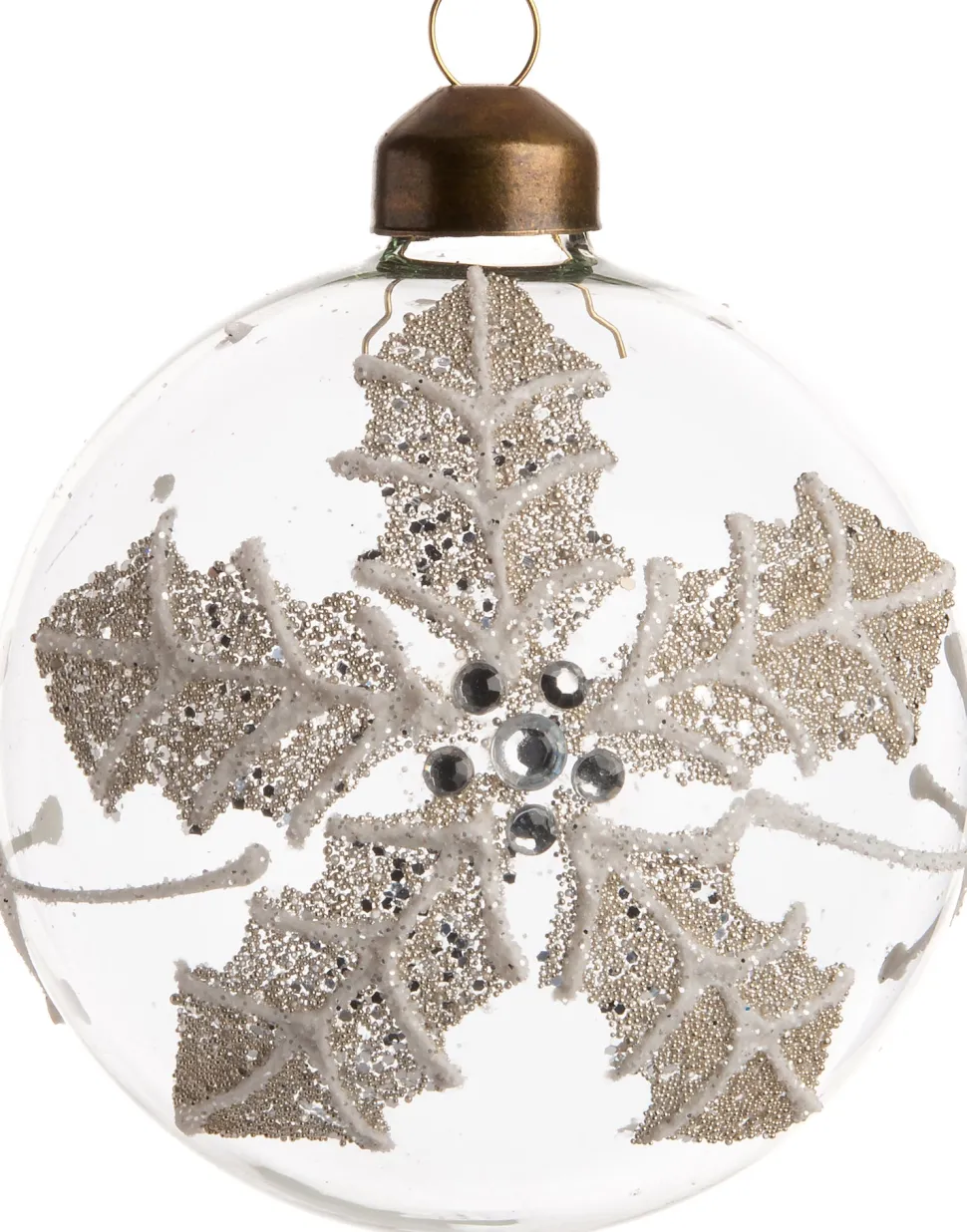 Intratuin Weihnachtskugel Livia transparent D 8 cm