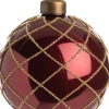 Intratuin Weihnachtskugel Laurie bordeaux D 8 cm
