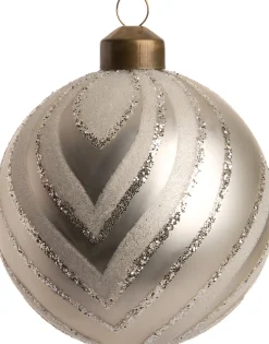 Intratuin Weihnachtskugel Lizzy transparent D 8 cm