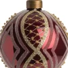 Intratuin Weihnachtskugel Liz bordeaux D 8 cm