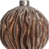 Intratuin Weihnachtskugel Lorah kupfer / weiß D 8 cm