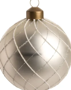 Intratuin Weihnachtskugel Lily transparent D 8 cm