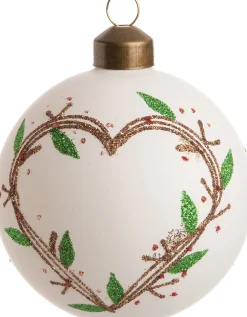 Intratuin Weihnachtskugel Molly weiß D 8 cm