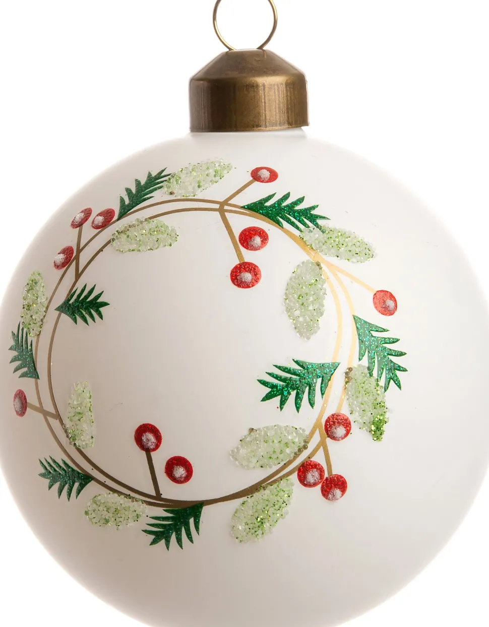 Intratuin Weihnachtskugel Myra braun D 8 cm