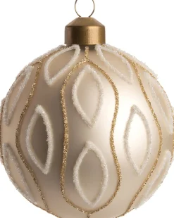 Intratuin Weihnachtskugel Maddie gold D 8 cm