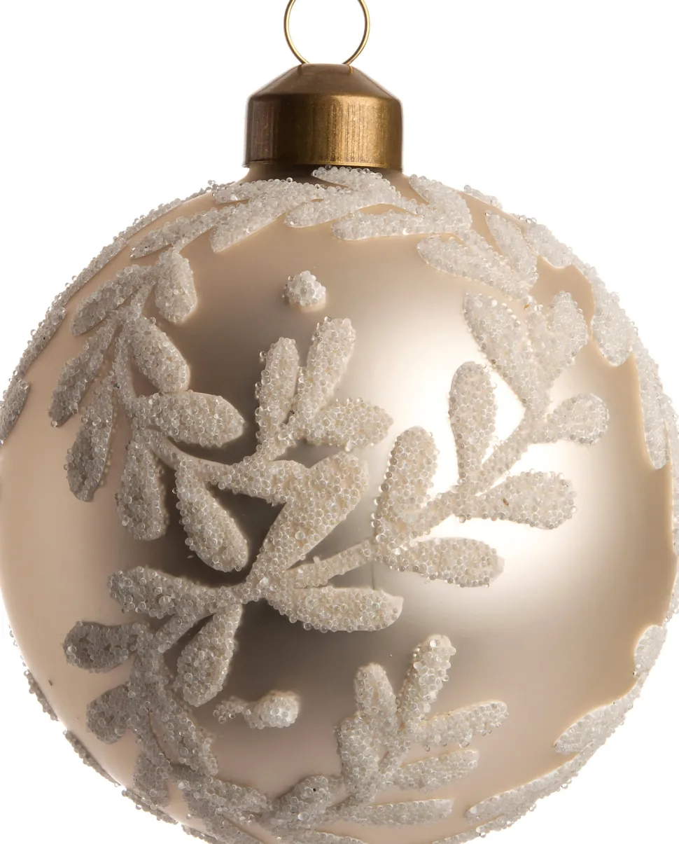 Intratuin Weihnachtskugel Maddie gold D 8 cm