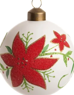 Intratuin Weihnachtskugel Molly weiß D 8 cm