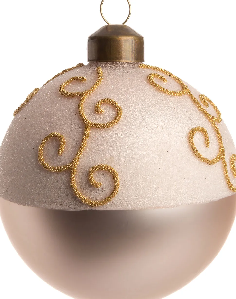Intratuin Weihnachtskugel Maddie gold D 8 cm