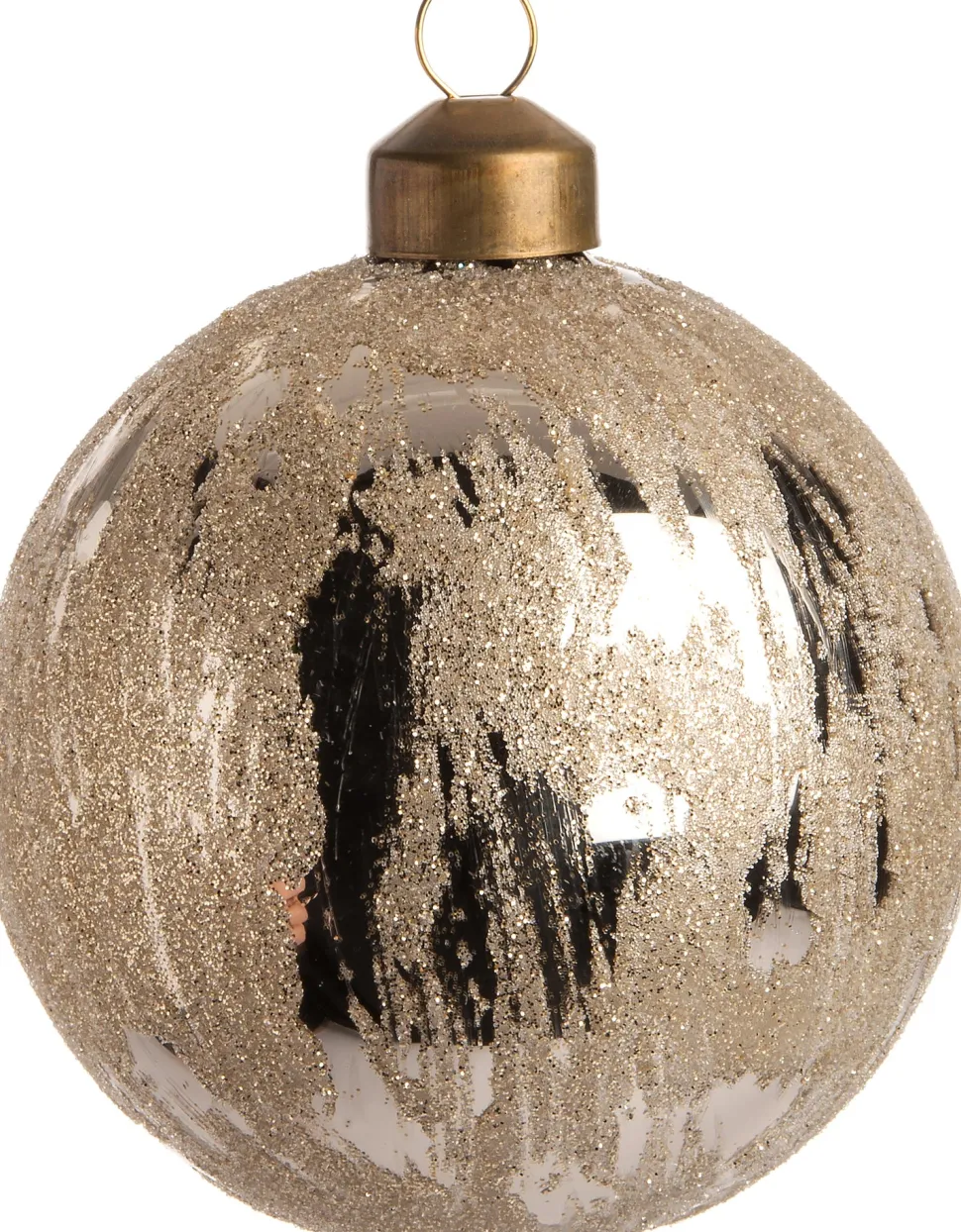 Intratuin Weihnachtskugel Neda grau D 8 cm