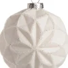 Intratuin Weihnachtskugel Odelia Rauten weiß D 8 cm