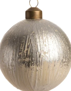 Intratuin Weihnachtskugel Phebe silber D 8 cm
