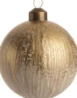 Intratuin Weihnachtskugel Phebe gold D 8 cm