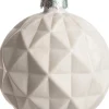 Intratuin Weihnachtskugel Rauten Viana weiß D 8 cm