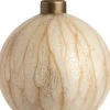 Intratuin Weihnachtskugel Roxy gold / weiß D 8 cm