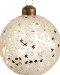 Intratuin Weihnachtskugel Ruby weiß D 8 cm