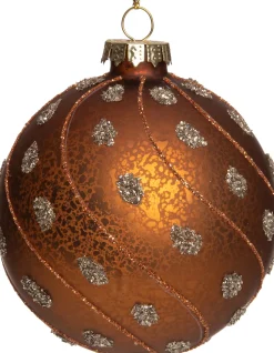 Intratuin Weihnachtskugel Tori kupfer D 8 cm