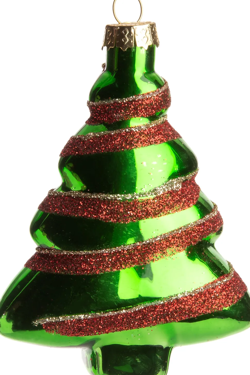 Intratuin Weihnchtsbaumschmuck Baum Monty grün 10,5 x 8 x 3 cm