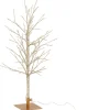 J-Line Deko-Baum Indra gold mit Beleuchtung 34 x 50 x 59 cm