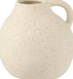 J-Line Vase Krug beige 15 x 14,5 x 15 cm