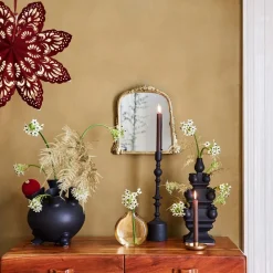 J-Line Vase Miki gold D 14 H 15 cm