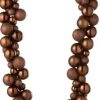 J-Line Weihnachtsgirlande Weihnachtskugeln braun 1,6 m