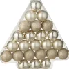J-Line Weihnachtskugel beige D 4 cm 24 St.