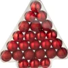 J-Line Weihnachtskugel rot D 4 cm 24 St.