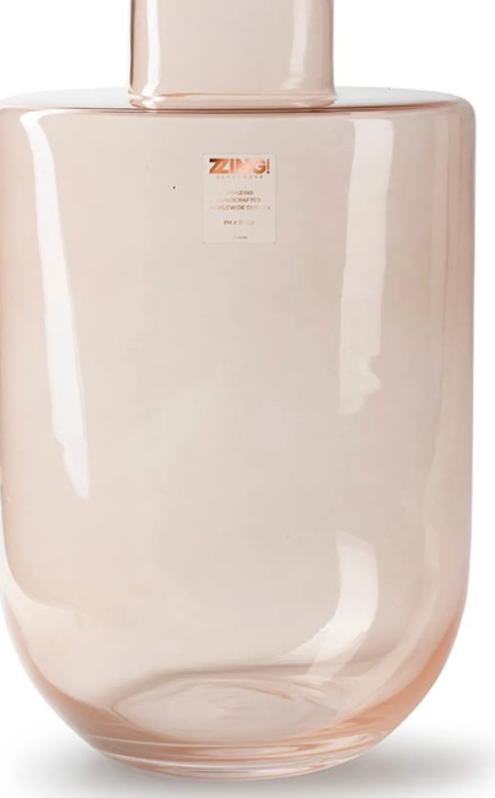 Jodeco Vase Melanie rosa D 30 H 40 cm