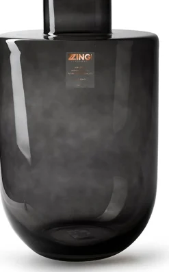 Jodeco Vase Melanie schwarz / transparent D 30 H 40 cm