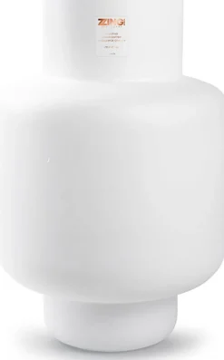 Jodeco Vase mit Fuß Marilyn weiß D 27 H 40 cm