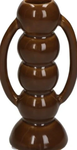 Kerzenständer Henque braun 7,4 x 5,5 x 13,7 cm