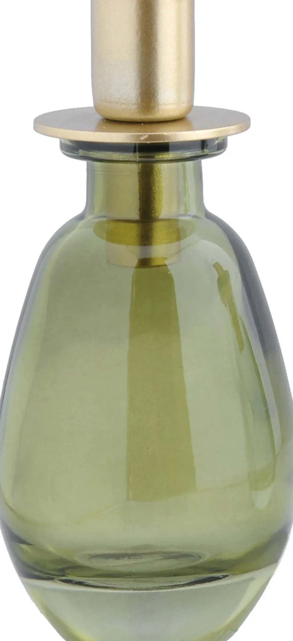 Kerzenständer Langford grün oval 7 x 7 x 15 cm